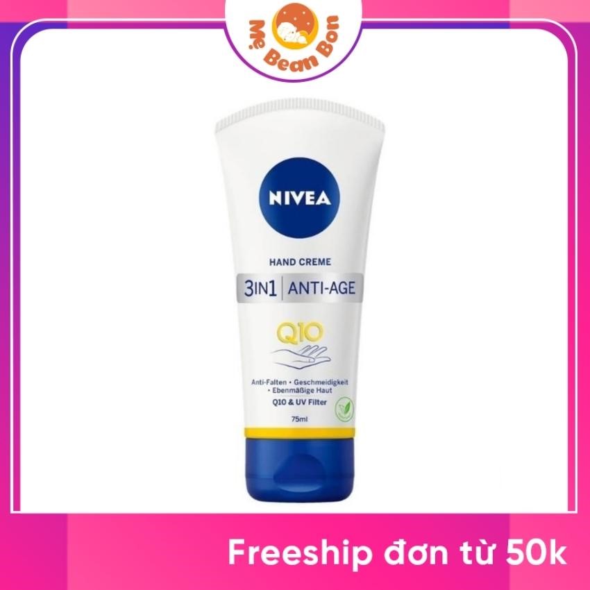 Kem dưỡng da tay nivea q10 hand creme 3in1 anti-age 75ml đức