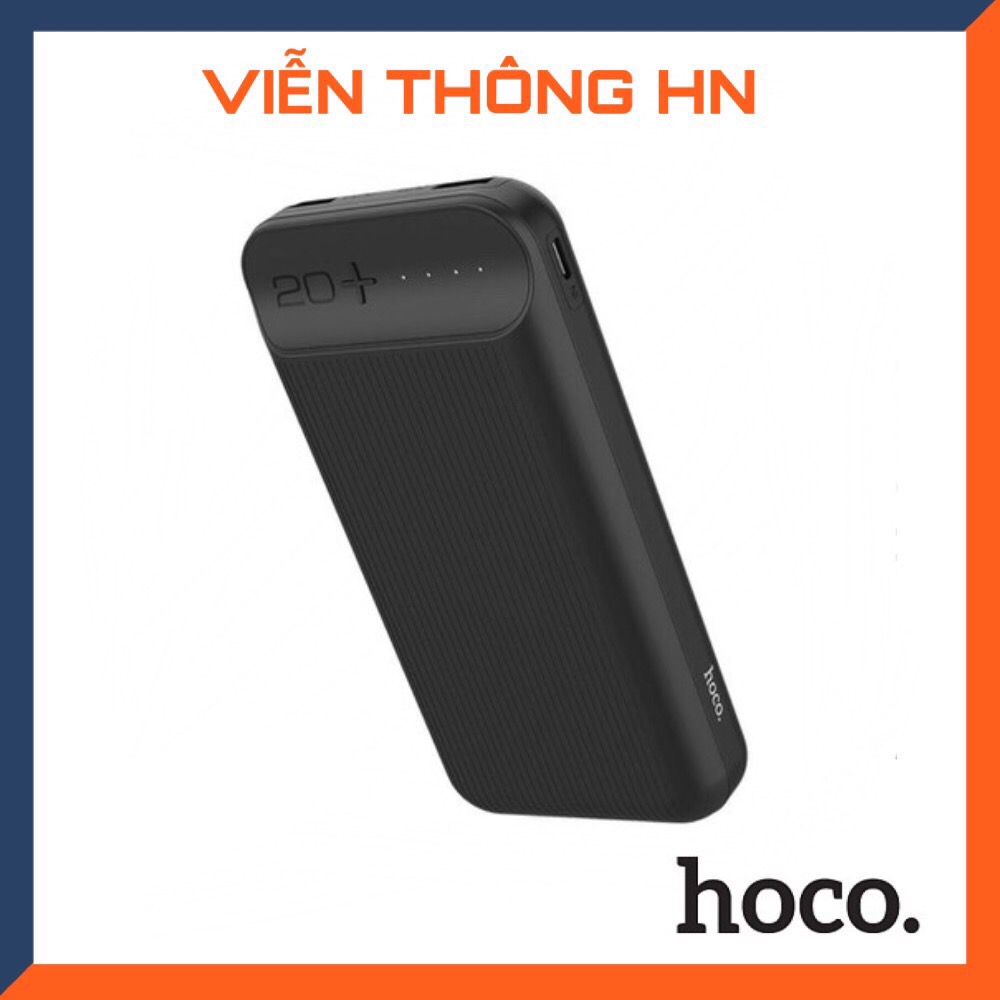 Pin sạc dự phòng hoco j52a 20000mAh lõi li-polymer 2 cổng sạc input/output max 2A ứng dụng cho samsung oppo vivo ip ...