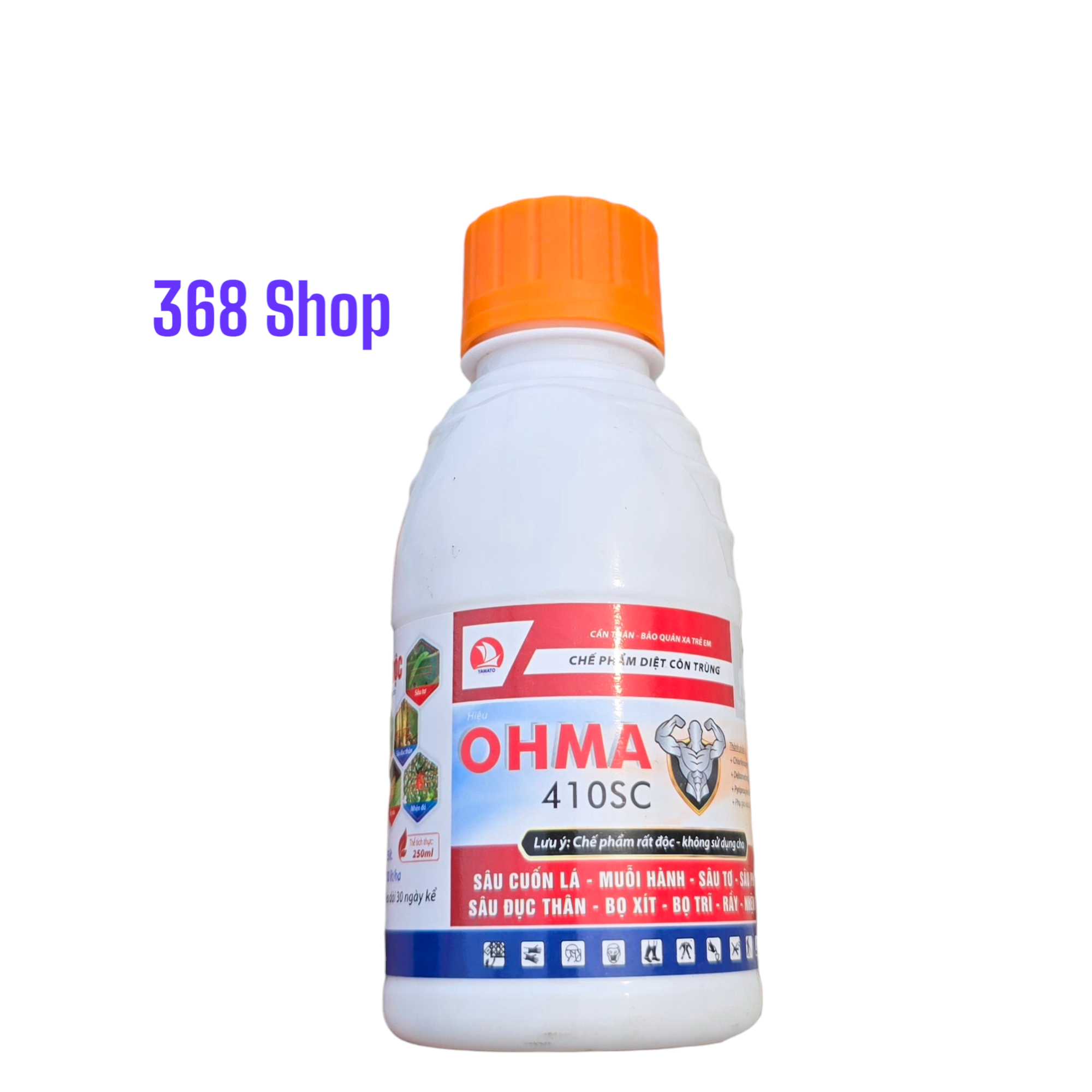 💖 SÂU CUỐN LÁ - MUỖI HÀNH - SÂU TƠ - SÂU PHAO - SÂU ĐỤC THÂN - BỌ XÍT - BỌ TRĨ - RẦY - NHỆN ĐỎ (Chai 250ml)💎 DIỆT SÂU CỰC MẠNH - GIÁ CẠNH TRANH - Chế phẩm diệt côn trùng OHMA 410SC Thuốc trừ sâu