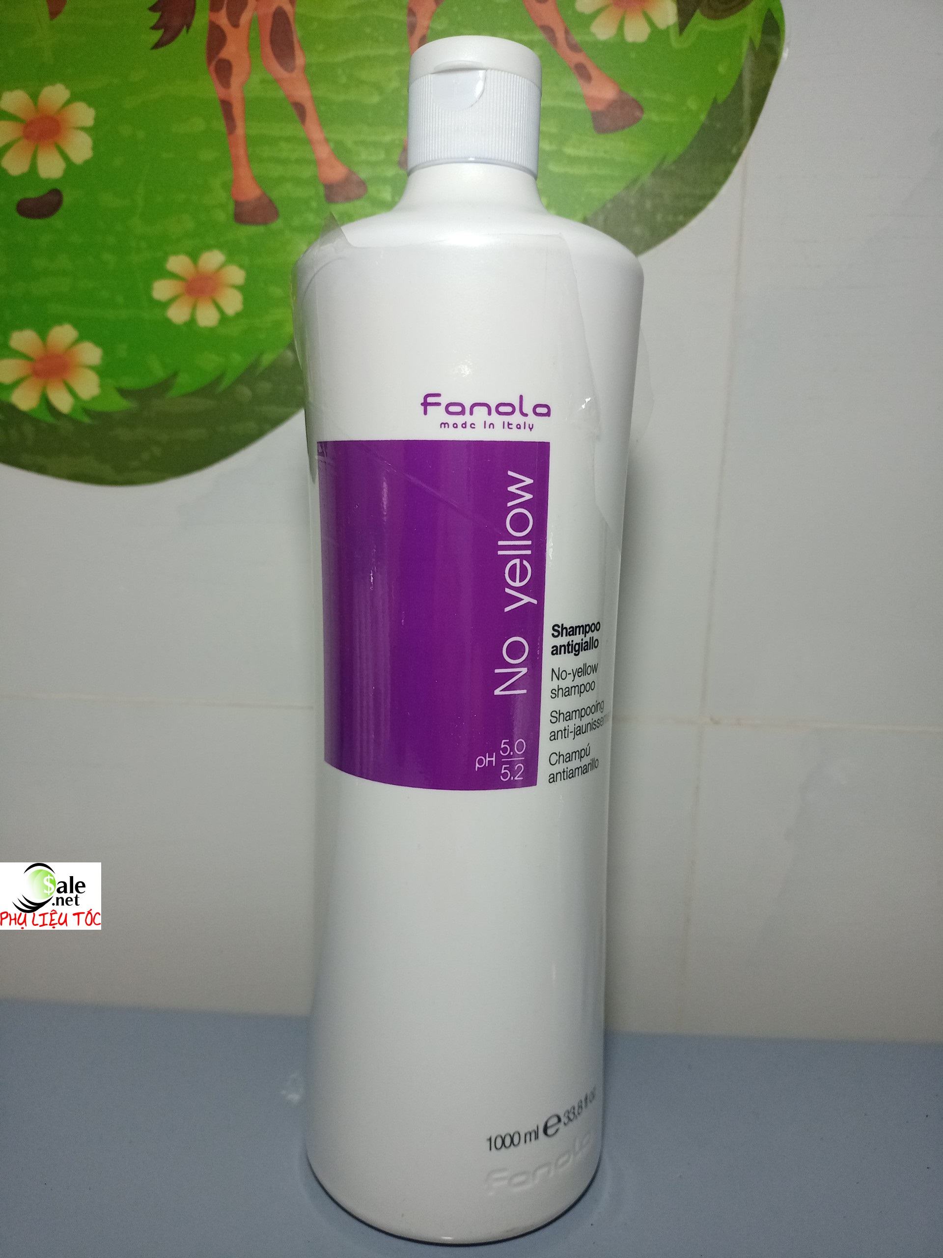 1000ml Dung dịch khử vàng cho tóc tẩy lên tone trắng Fanola