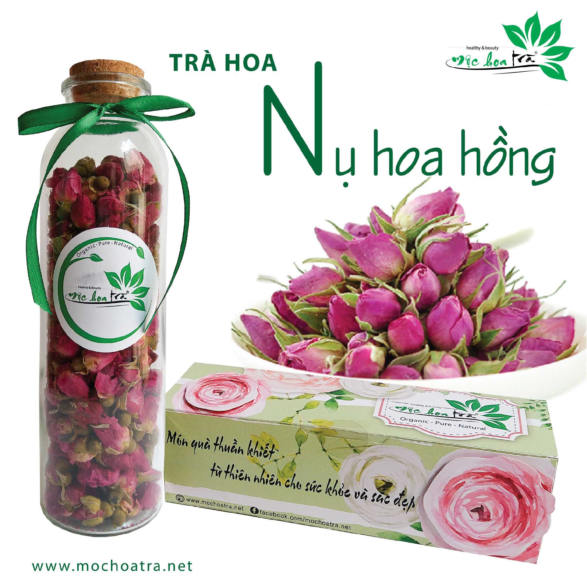 Trà nụ hoa hồng - mộc hoa trà
