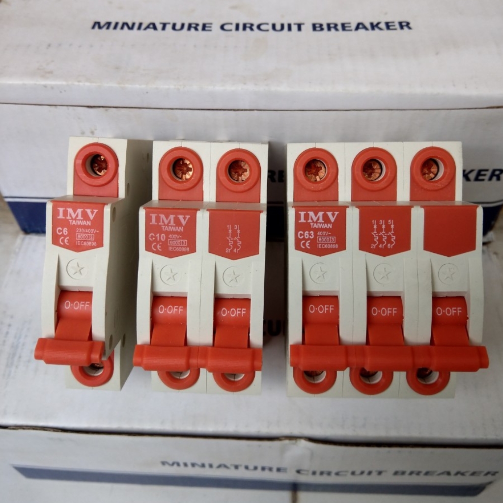 Cầu dao điện dz47-63, cb tép loại 1, 2, 3 pha - aptomat tự động mcb miniature circuit breaker