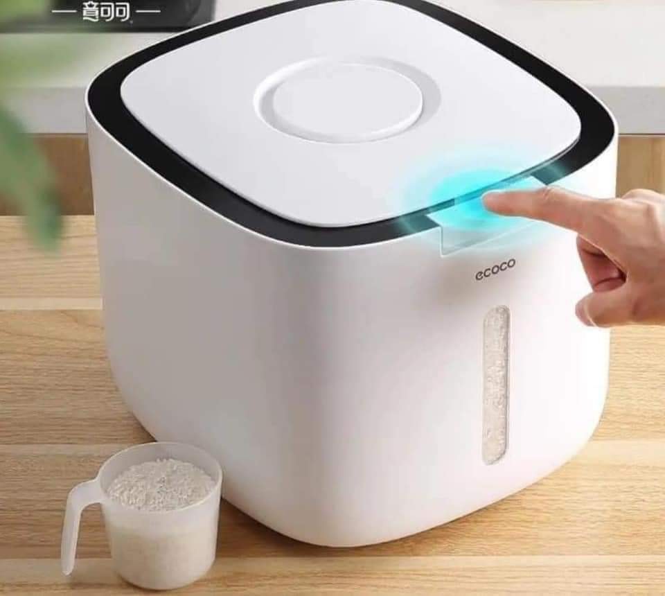 Thùng đựng gạo + các loại hạt ecoco 10kg bảo hành 36 tháng