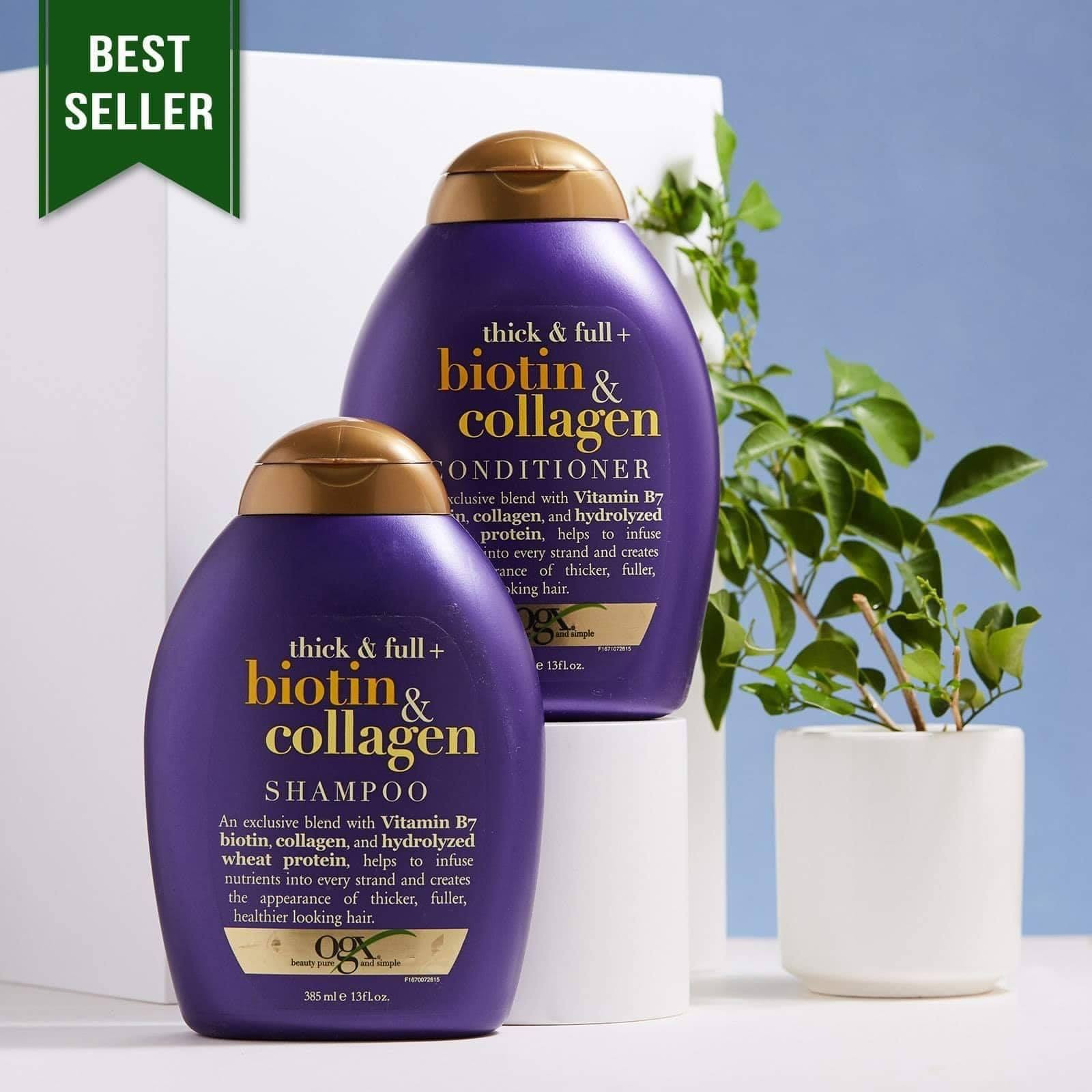 Dầu gội xả Biotin Collagen kích thích mọc tóc 385ml của Mỹ
