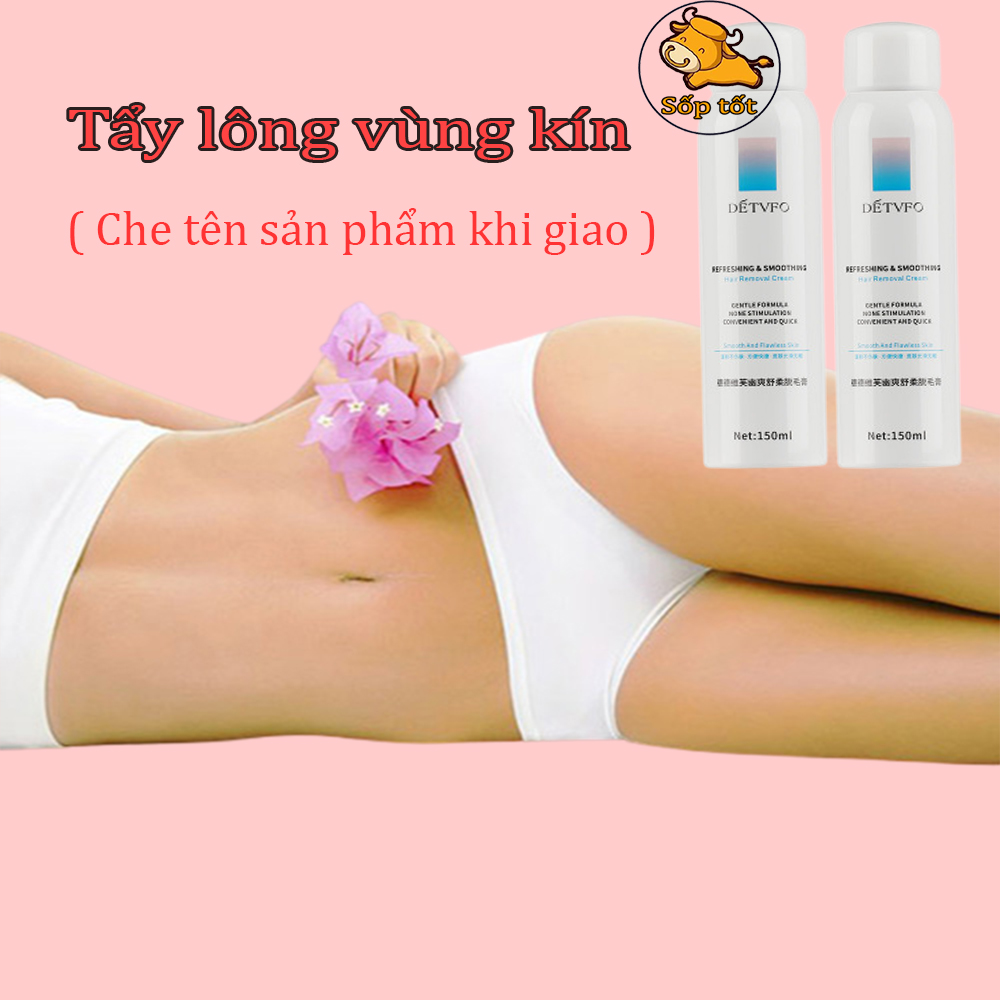 kem tẩy lông vùng kín lông nách lông chân dạng xịt không đau rát an toàn không cần dùng cạo quát GD09