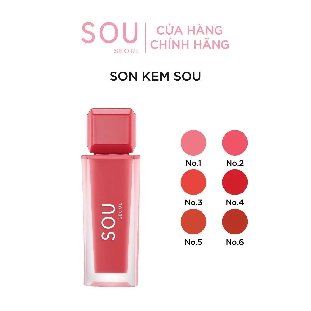 Son kem lì sou - mềm mịn lâu trôi, dưỡng ẩm môi tối ưu