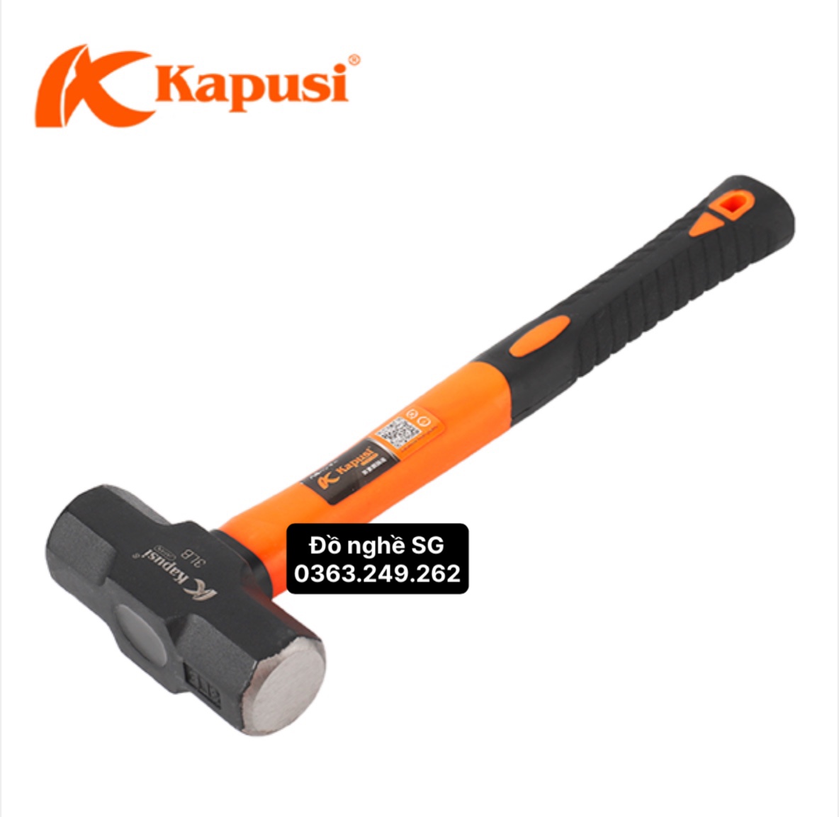 Búa tạ 2 đầu cán nhựa đúc chính hãng KAPUSI
