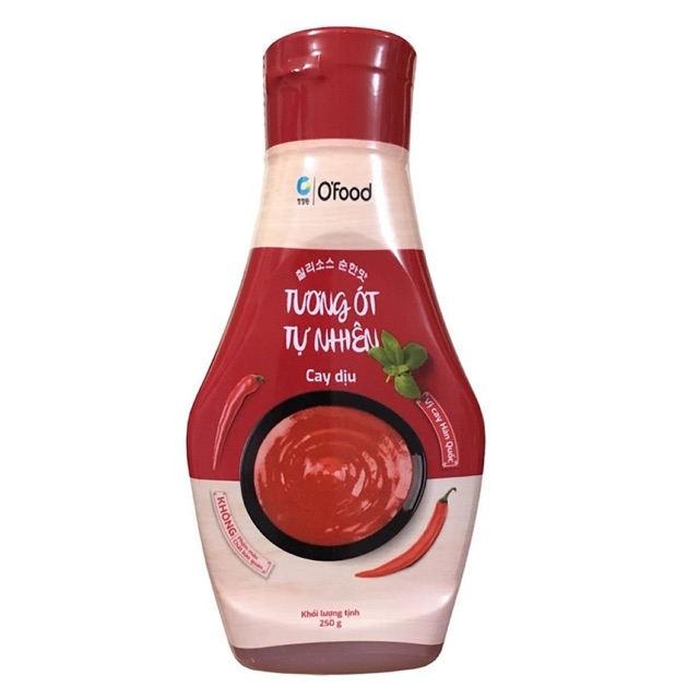Tương Ớt Tự Nhiên Cay Dịu O'Food 250 Gram Chuẩn Vị Hàn Quốc