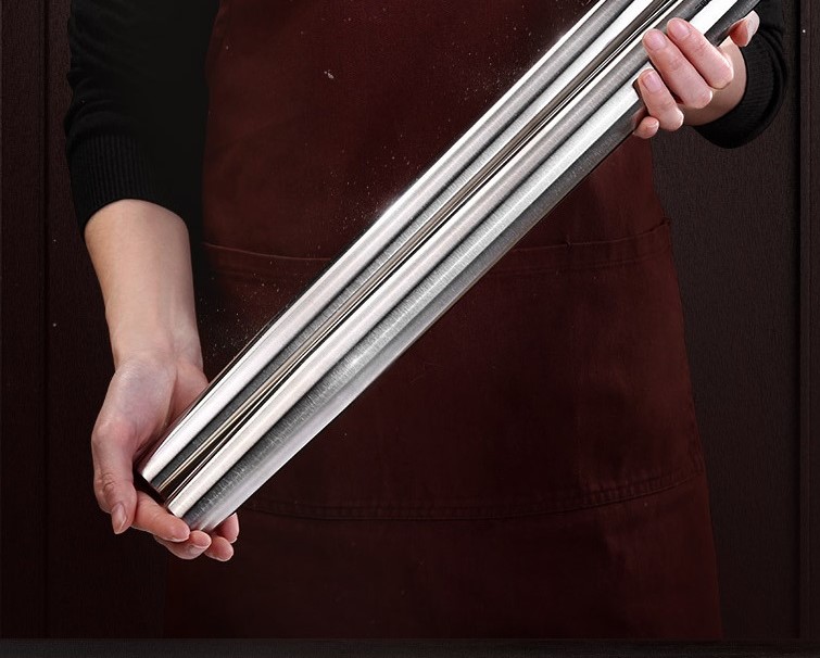 Cây cán bột kháng khuẩn inox 304 dài 48cm ssgp
