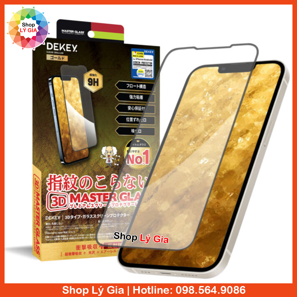 HÀNG NHẬT BẢN Kính cường lực Dekey Luxury full màn hình cho iPhone 15 Pro
