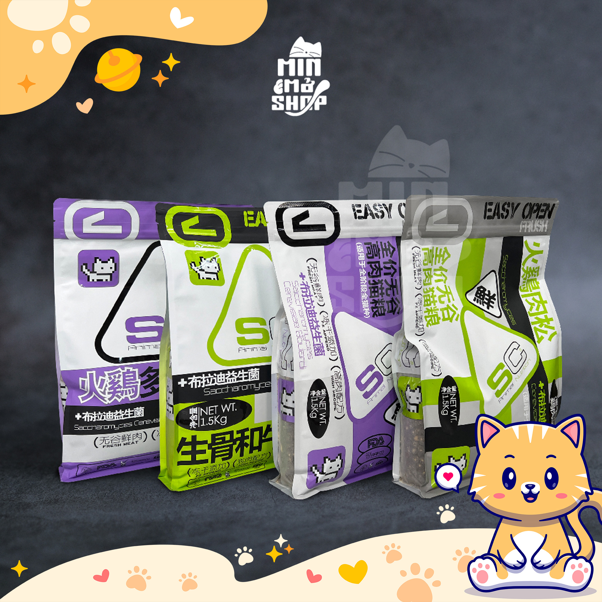 Hạt sc cho mèo mọi lứa tuổi - nguyên seal túi 1.5kg