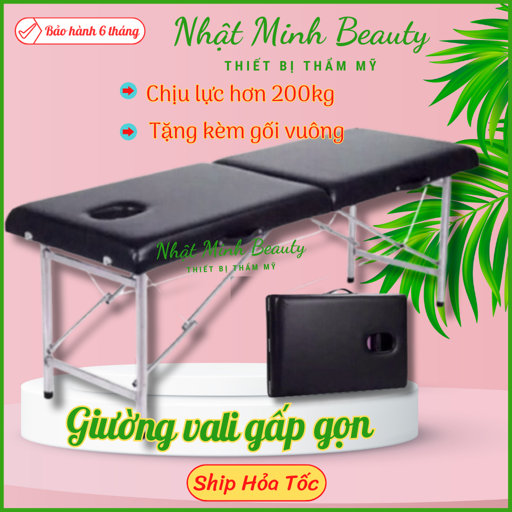 Giường vali chắc chắn full phụ kiện | Giường vali gấp gọn chân inox | Giường Va ly inox