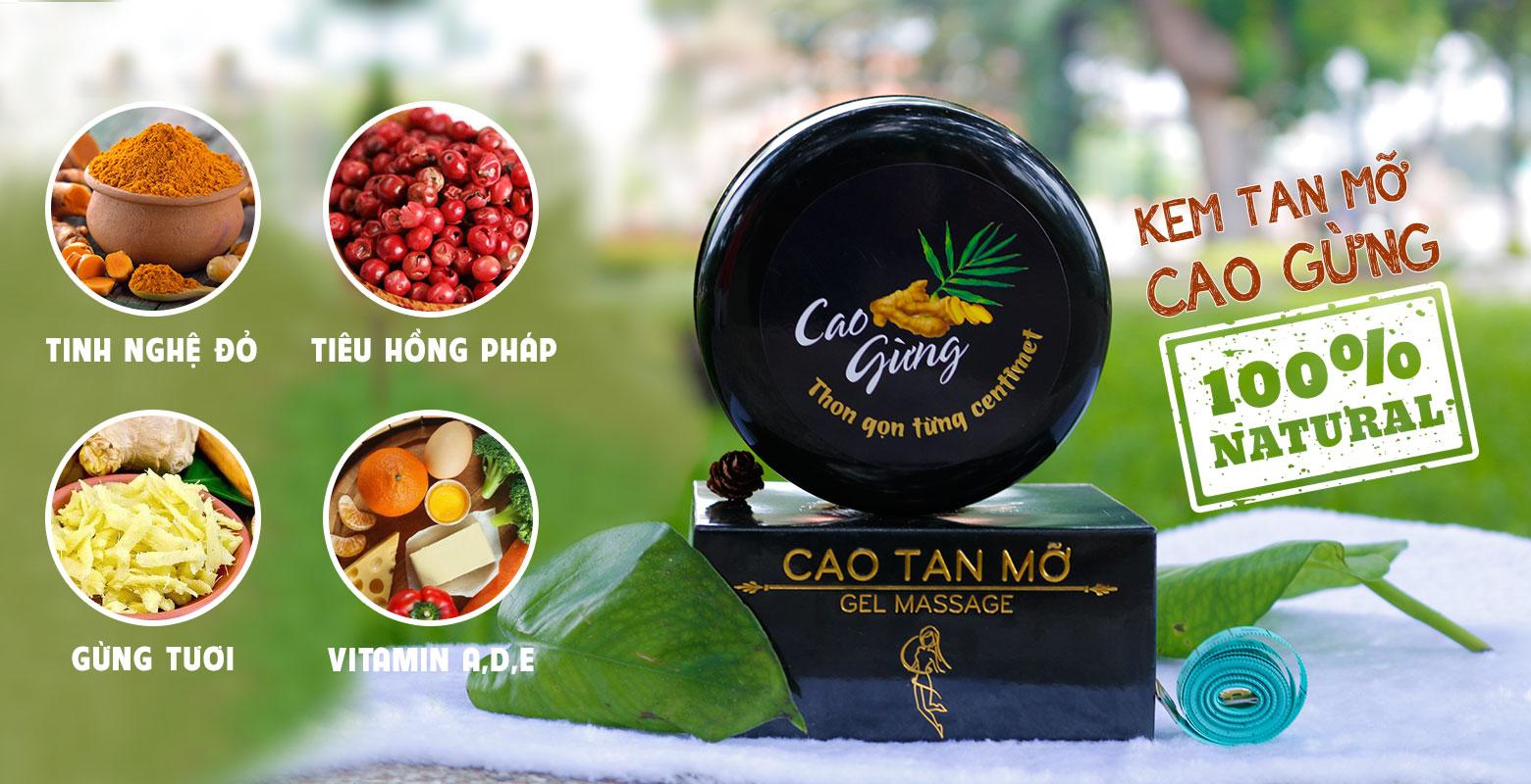 Cao gừng tan mỡ thiên nhiên việt