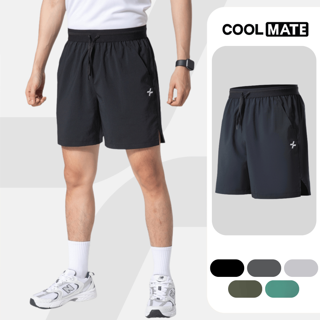 Quần shorts thể thao nam 6 inch đai siêu co giãn, thấm hút, thoáng khí, nhanh khô - Coolmate