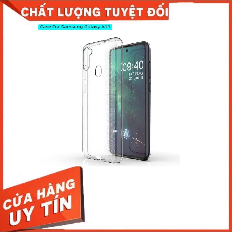 Ốp lưng Silicon TPU mềm trong suốt dành cho Samsung Galaxy A11 mới