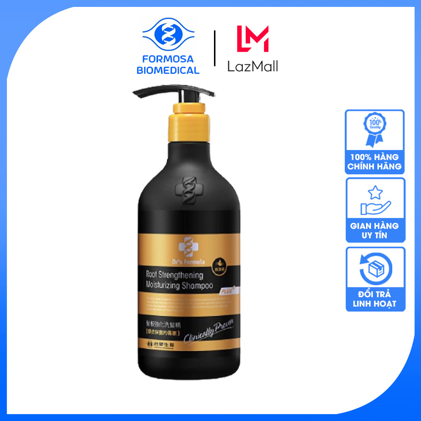 [Mua 2 tặng 1] Dầu gội dưỡng ẩm giúp tóc chắc khỏe 580g Dr's Formula FB10 hồi sinh lại mái tóc mỏng xơ khô, giảm các dấu hiệu lão hóa da đầu - Formosa Biomedical