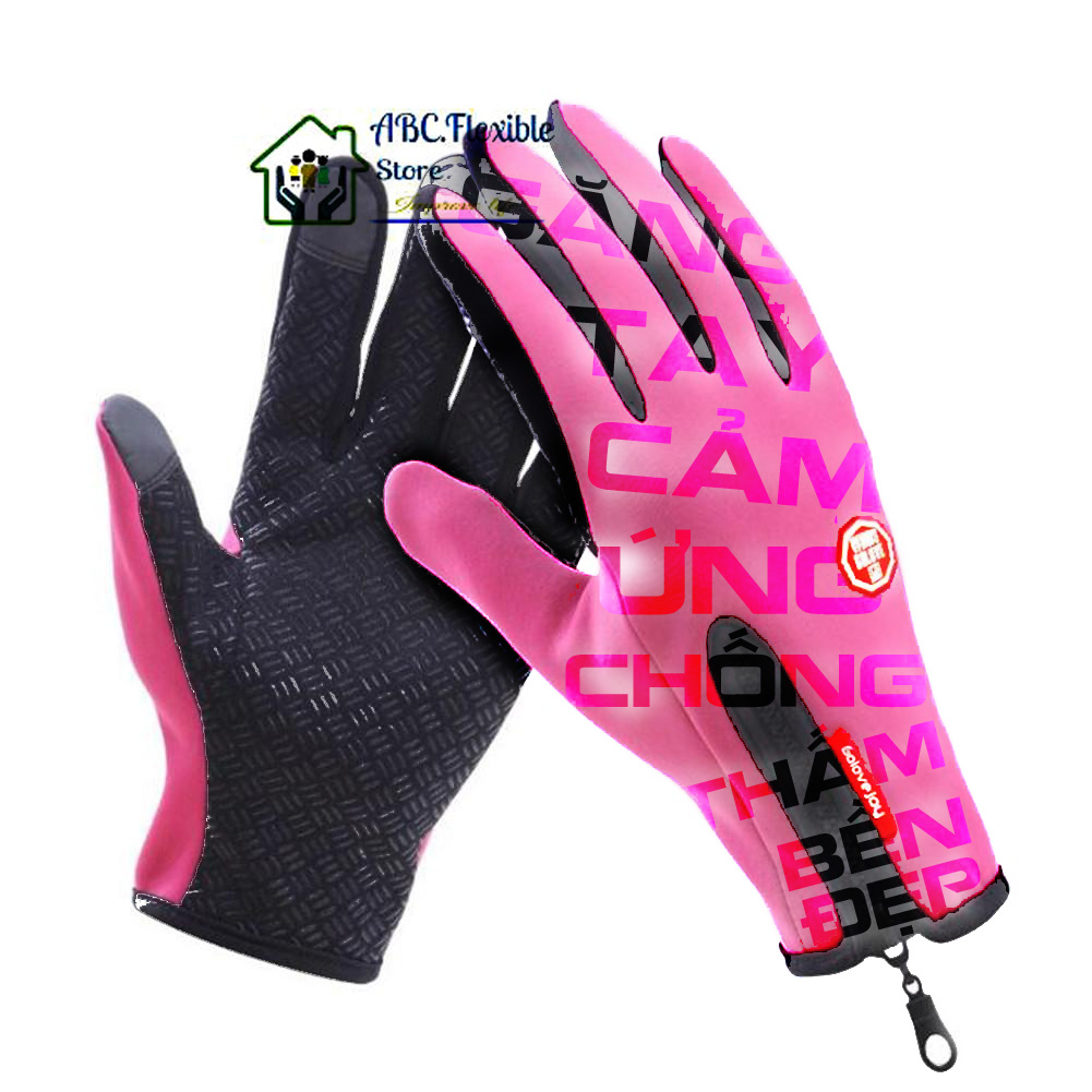 Găng tay nam nữ mùa đông chống nước chống lạnh có cảm ứng-găng tay phượt-găng tay nam cao cấp