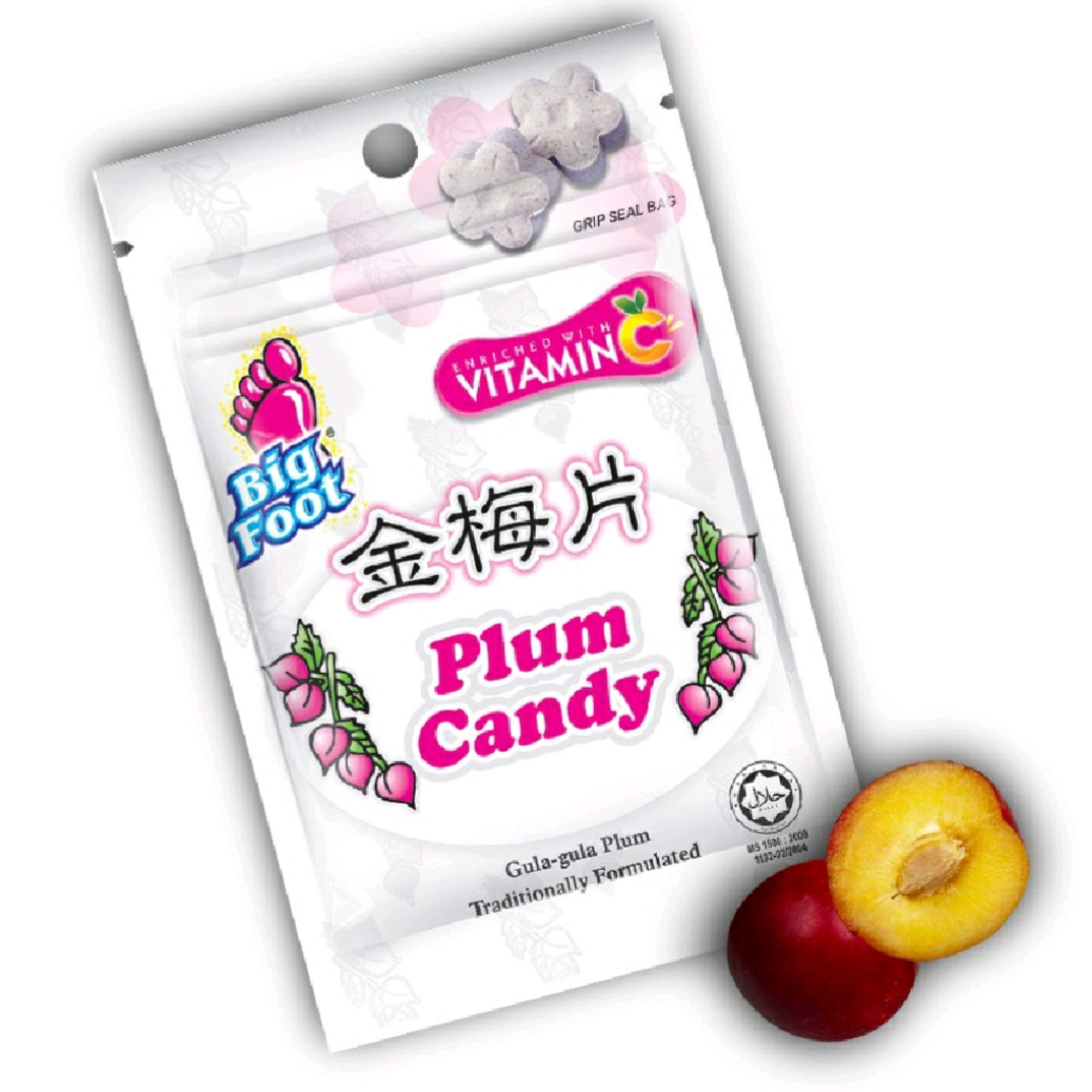 Kẹo vitamin c quả mận big foot plum candy 25g