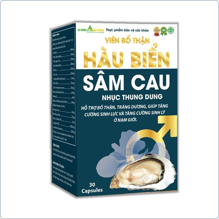 Viên Uống Bổ Thận Hàu Biển Sâm Cau Nhục Thung Dung- Giúp Bổ Thận, Tráng Dương, Tăng Cường SInh Lý, kéo dài tuổi thọ, tăng thể lực, tăng cường khả năng miễn dịch. - Bổ Thận Hàu Biển Sâm Cau
