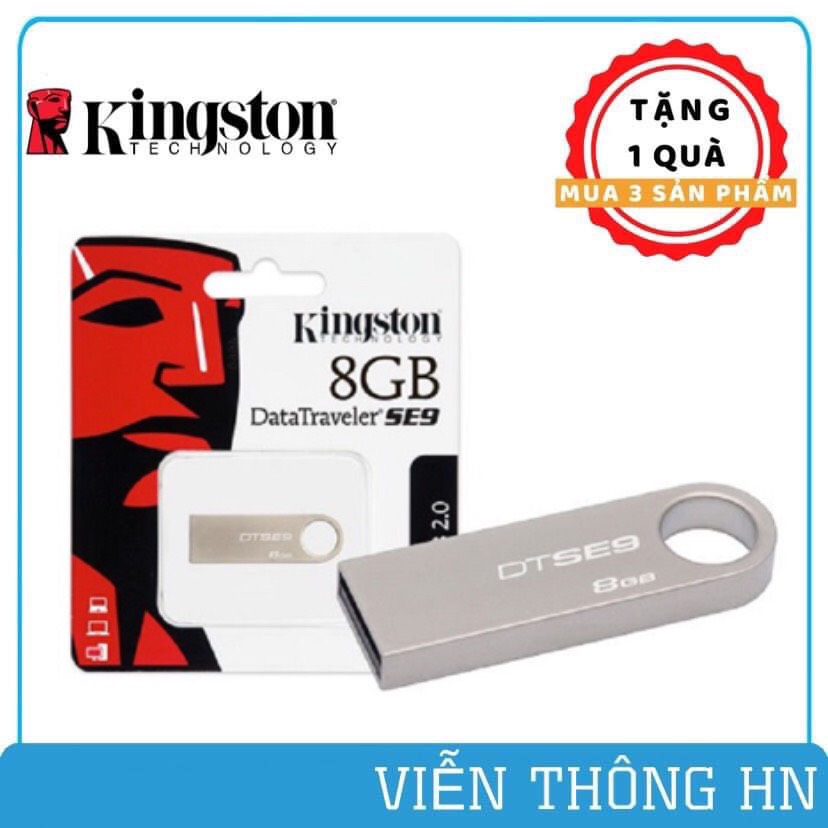 USB 2.0 kingston data traveler se9 8gb - dung lượng thực