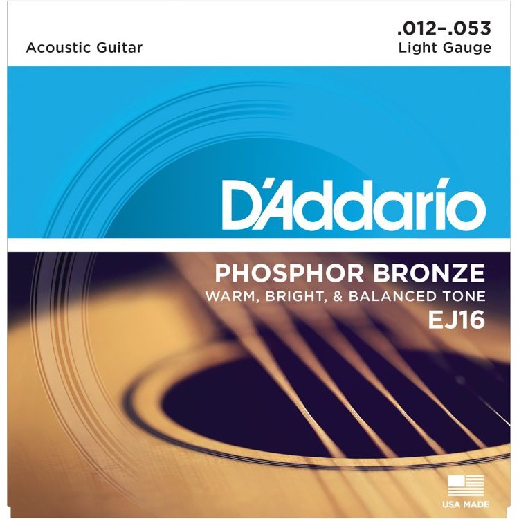 Usa d'addario ej16 - dây đàn guitar thùng