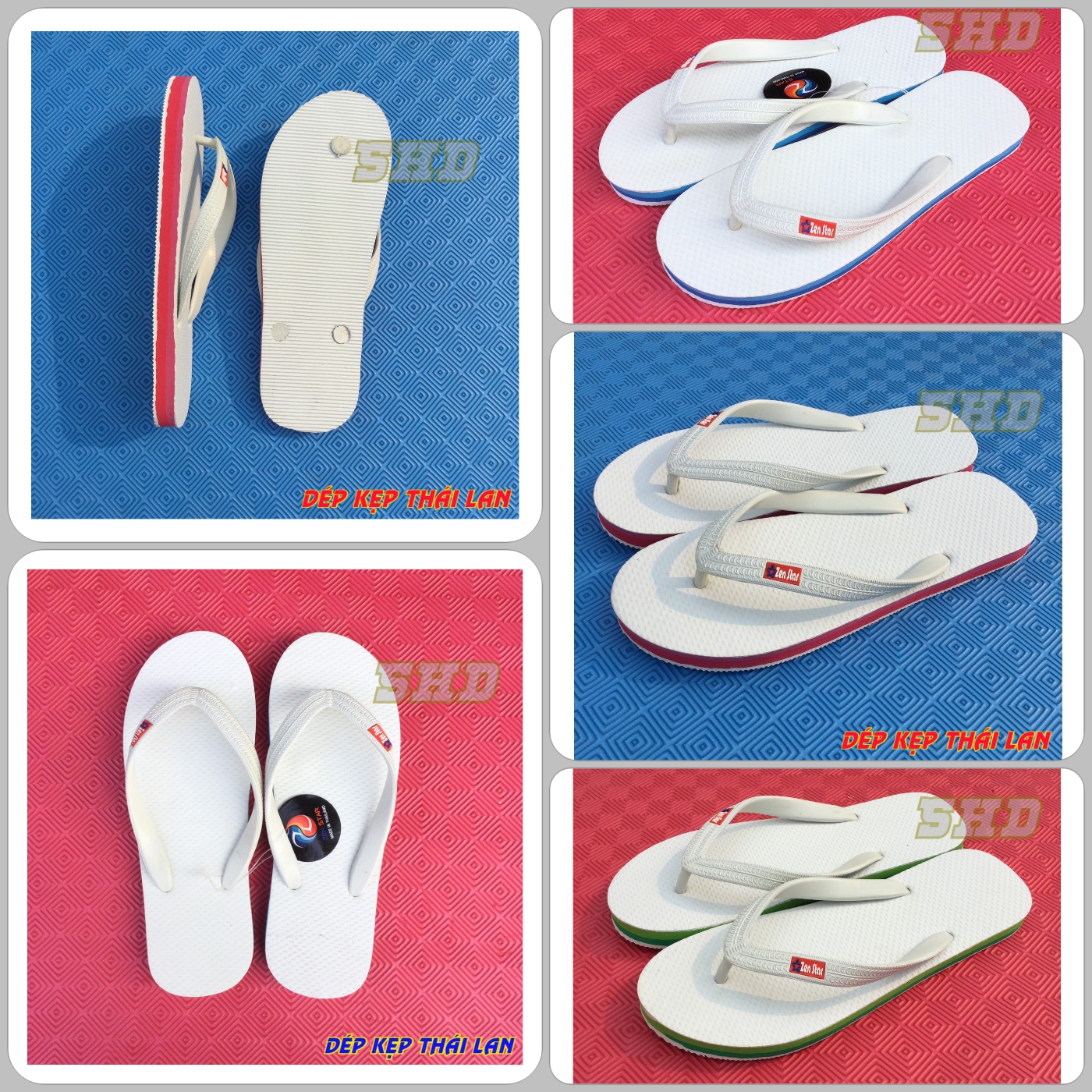[HCM]MM – Dép Thái Lan Dép kẹp dép xỏ ngón ZENSTRAR - Đế trắng Đi biển Trong nhà – Dành cho nam