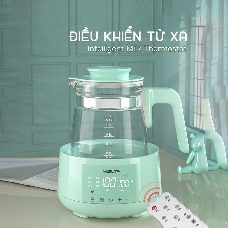 Máy hâm nước pha sữa giữ nhiệt Misuta kèm chức năng đun nước
