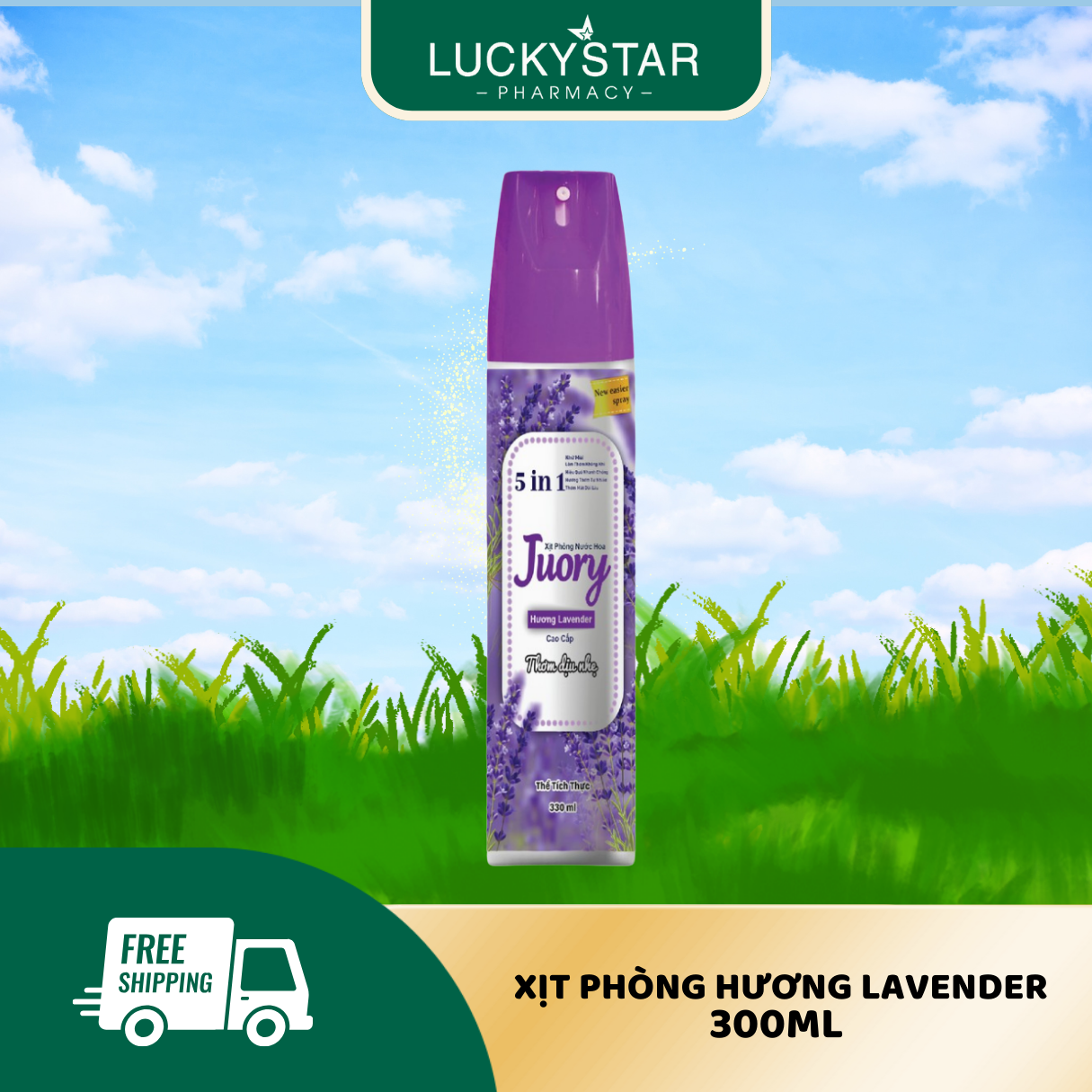 COMBO Xịt Phòng Nước Hoa Cao Cấp Juory 5 trong 1 Lucky Star