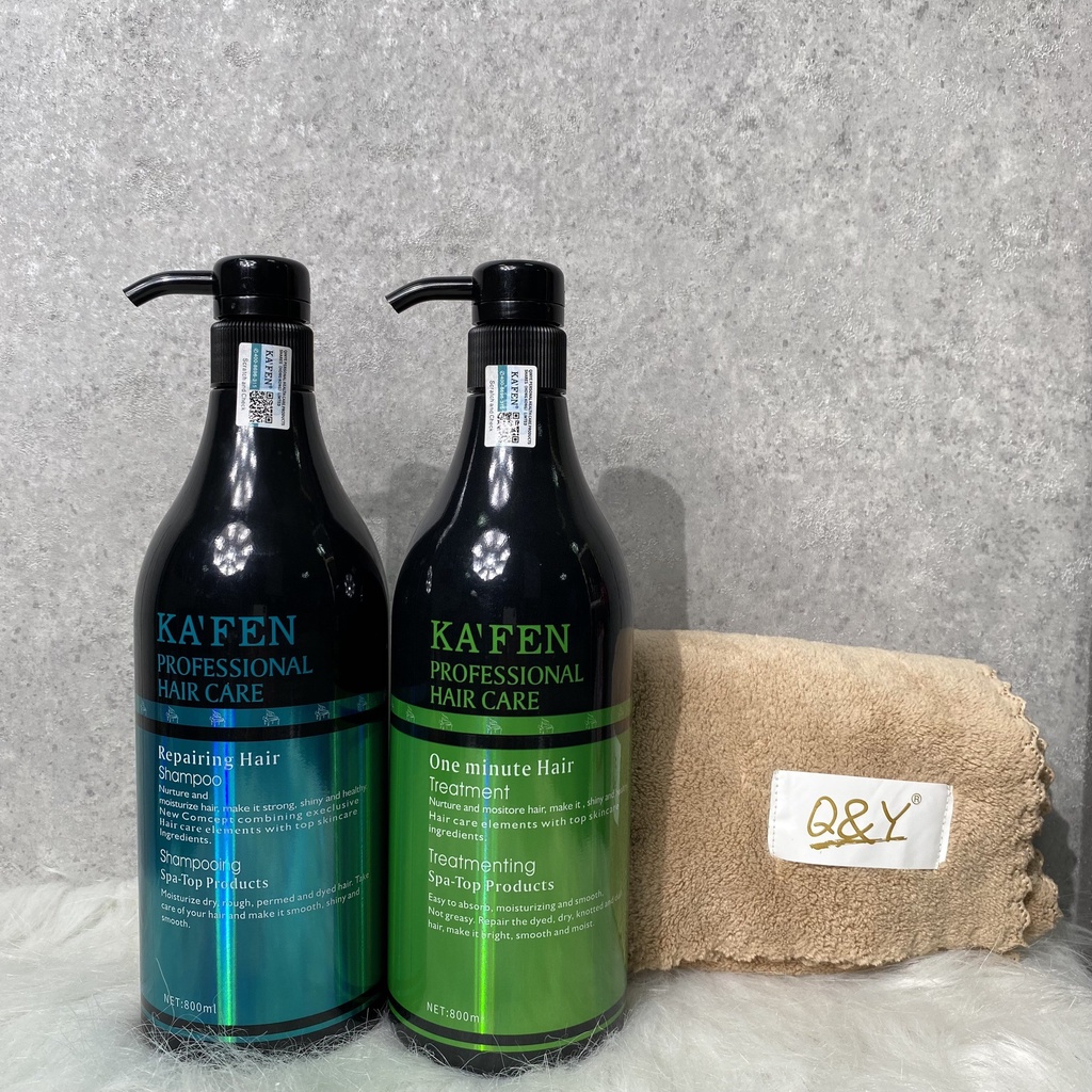 Cặp dầu cặp gội + xả kafen xanh chính hãng siêu mềm mượt