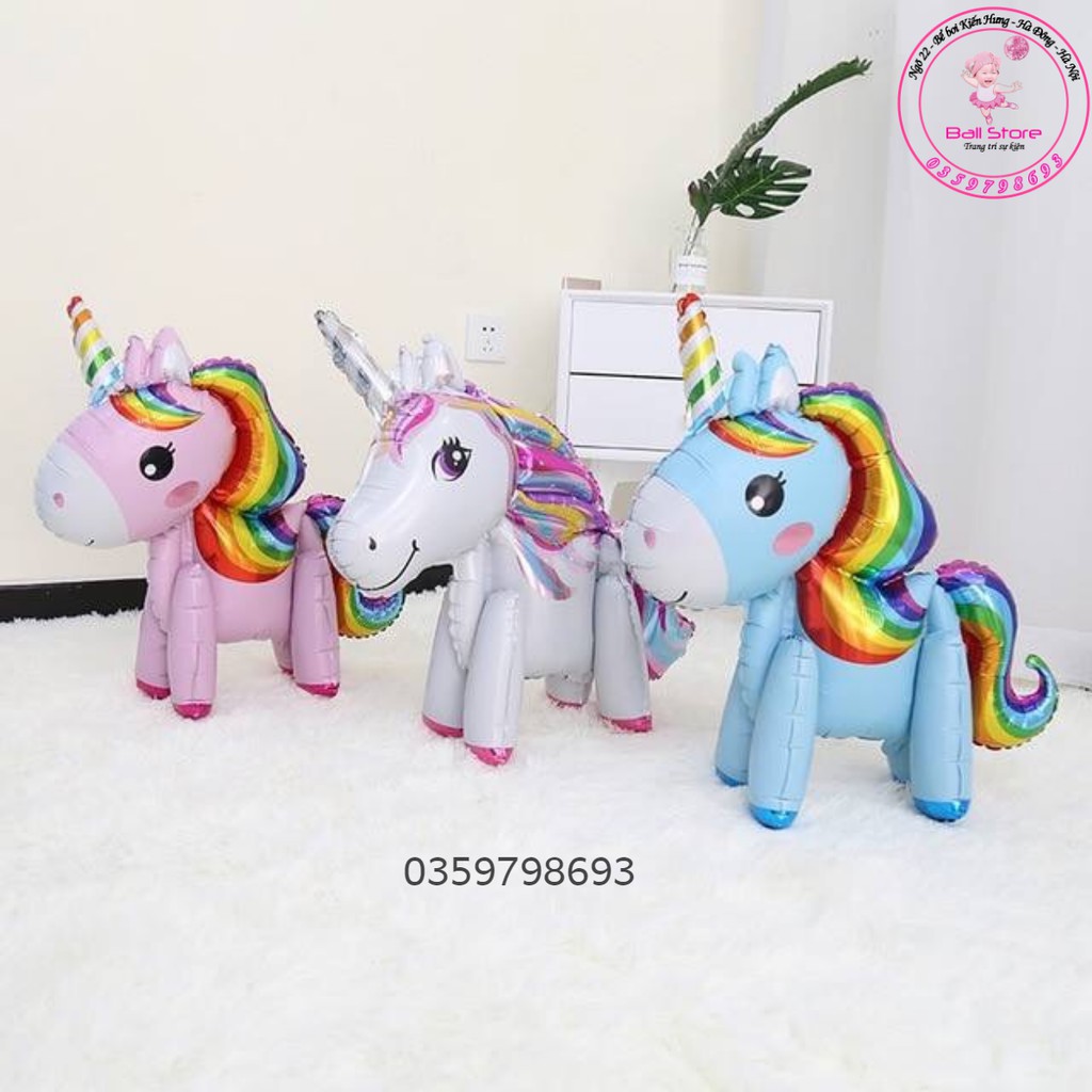 Bóng Trang Trí Hinh Ngựa Pony 3D