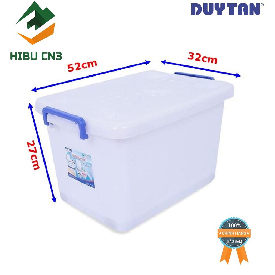 Thùng vuông có bánh xe Duy Tân 30Lít No.750 giúp bảo quản đồ dùng của bạn