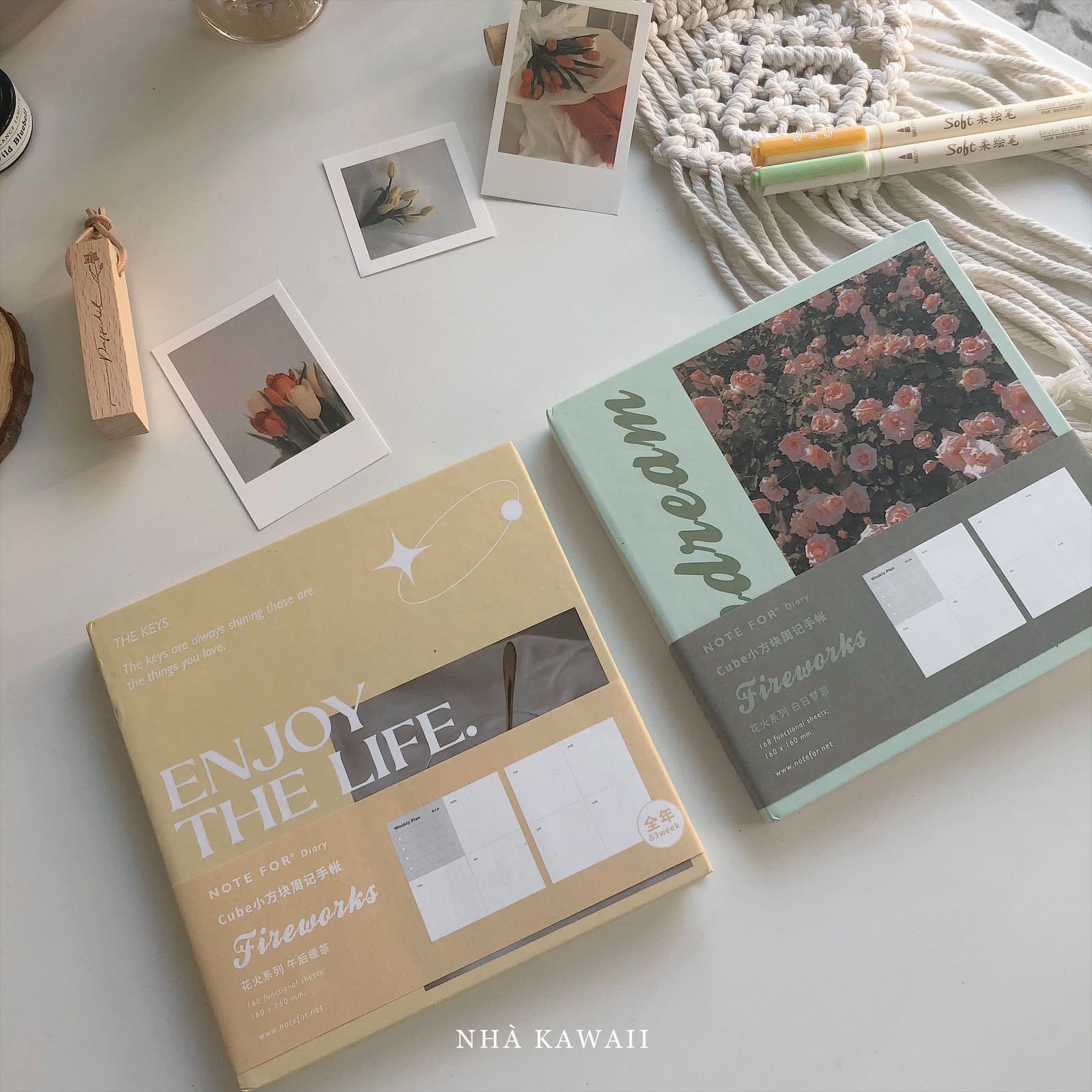 Sổ lập kế hoạch Note For Cube planner 168 trang || Nhà Kawaii