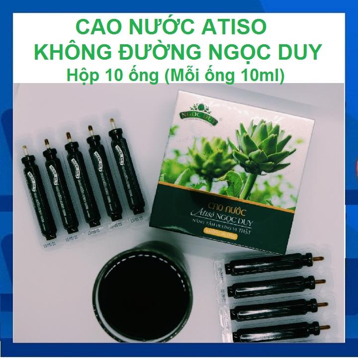 Cao atiso nước không đường Ngọc Duy - Hộp 10 ống