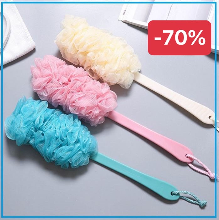 [HCM][DEAL SỐC] BÀN CHẢI CỌ LƯNG CÁN DÀI KÈM BÔNG TẮM TẠO BỌT TẨY TẾ BÀO CHẾT CỌ LƯNG SIÊU SẠCH - BÔNG TẮM CÓ CÁN CHÀ LƯNG KIÊM MASSAGE LƯU THÔNG MÁU CỰC HIỆU QUẢ