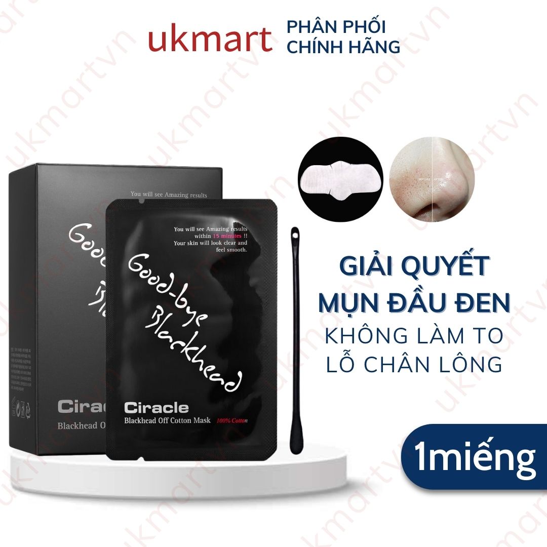 1 Miếng Dán Lột Mụn Đầu Đen Ciracle Goodbye Blackhead Chính Hãng Hàn Quốc 15ml