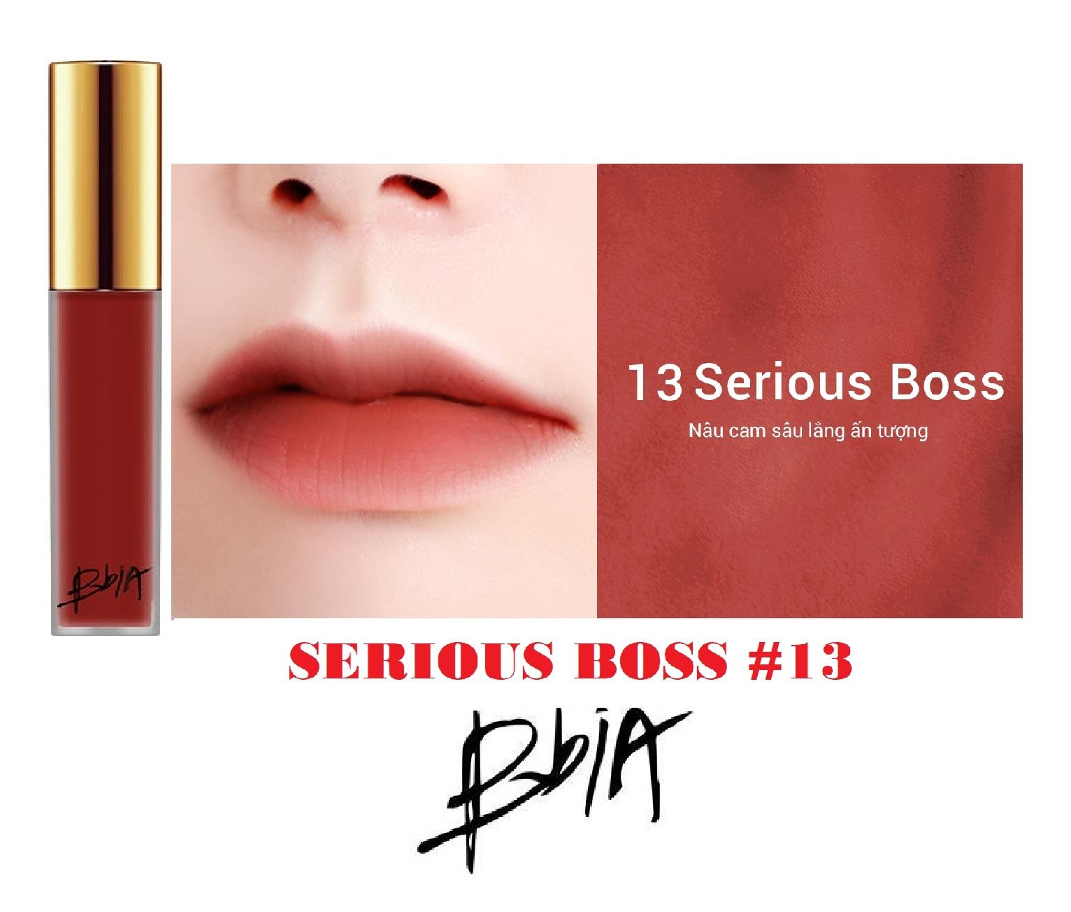 SON BBIA LAST VELVET LIP TINT VERSION 3 MÀU #13 SERIOUS BOSS - Nâu Cam