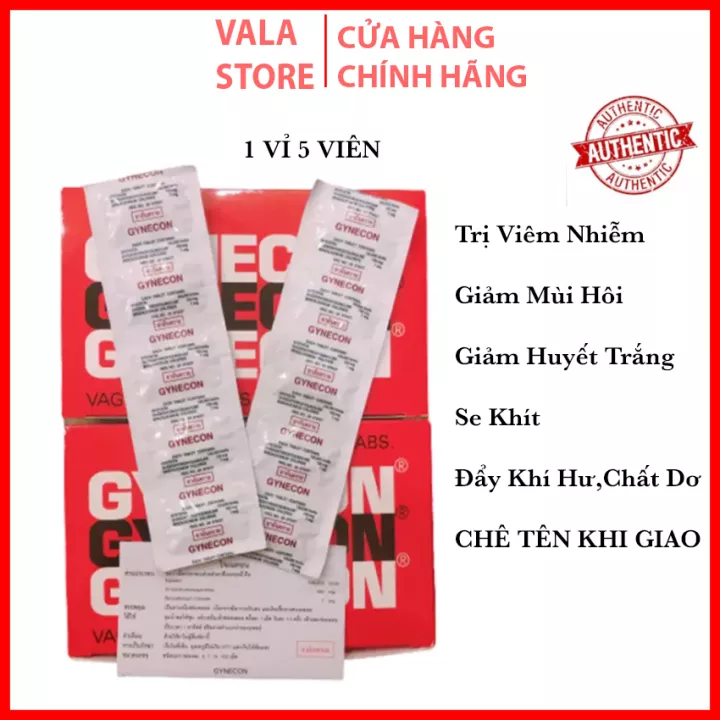 [Chuẩn Thái] 25 Viên Đặt Phụ Khoa Thái Lan Gynecon chuẩn thái Vala Store