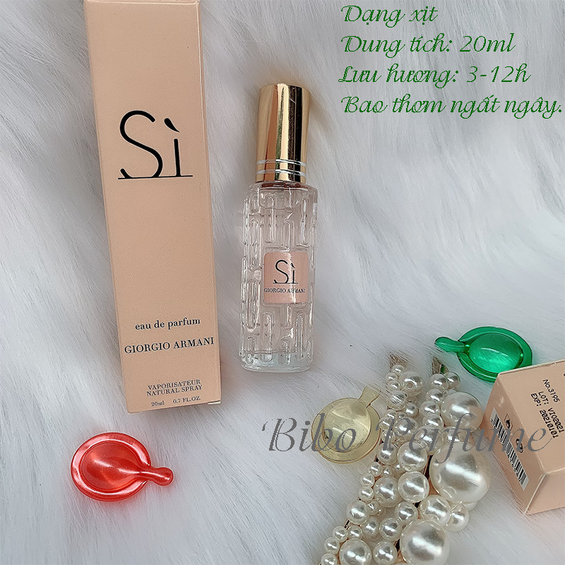 [HCM]NƯỚC HOA NỮ MINI 20ML MÙI SI LƯU 3-12H