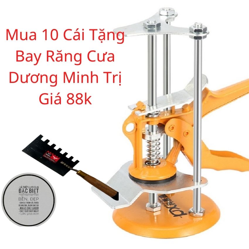 Combo 10 chân kích kê gạch ốp tường -Tặng kèm bay răng cưa - kích nâng gạch ốp tường- dụng cụ hỗ trợ lao động