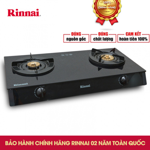 Bếp gas Rinnai RV-6 Double Glass kính cường lực