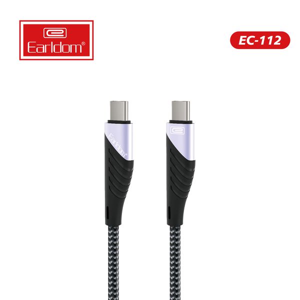 Cáp sạc dù 2 đầu typec earldom ec-112