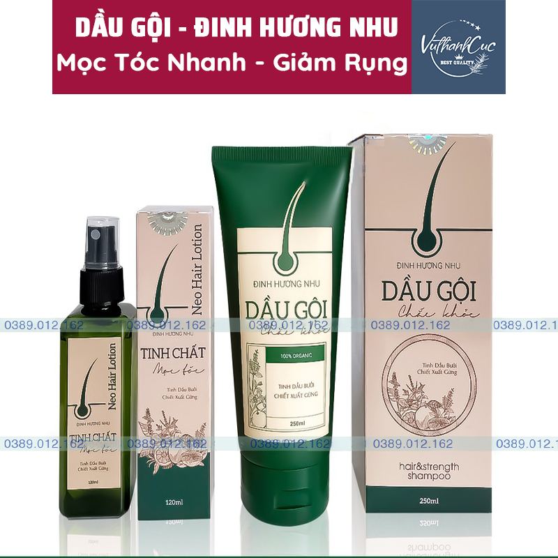 Dầu gội - xịt tóc đinh hương nhu - dưỡng tóc kích thích mọc tóc hết gàu, nấm 250ml