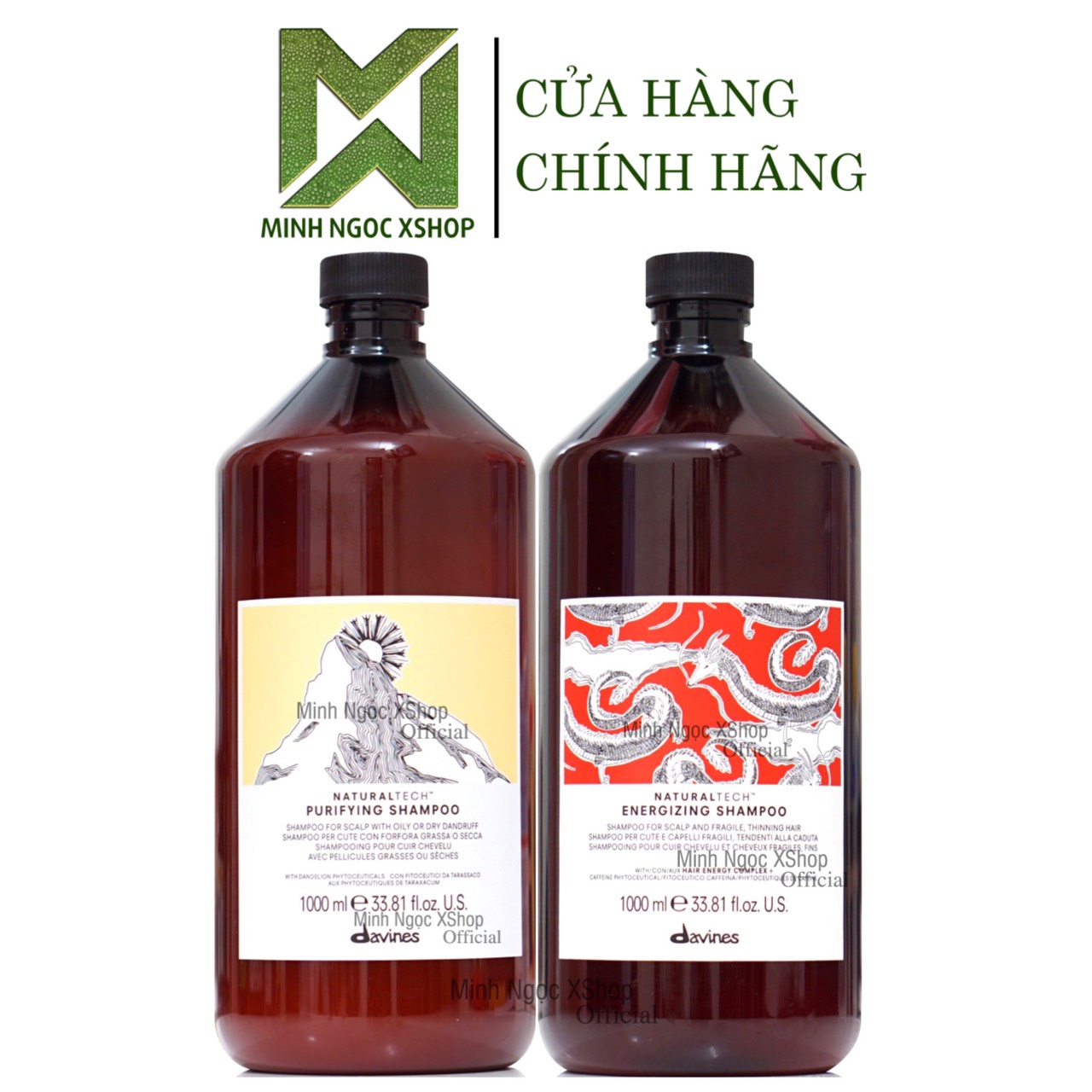 Bộ đôi dầu gội Davines chống gàu, chống rụng tóc 1000ML