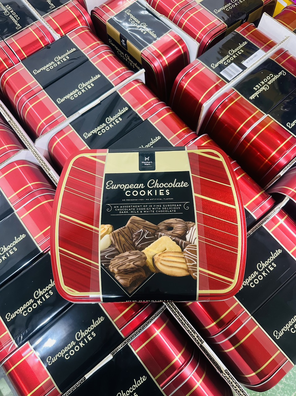 Bánh quy socola Member s Mark European Chocolate Cookie Mỹ 1.400g date 8 24