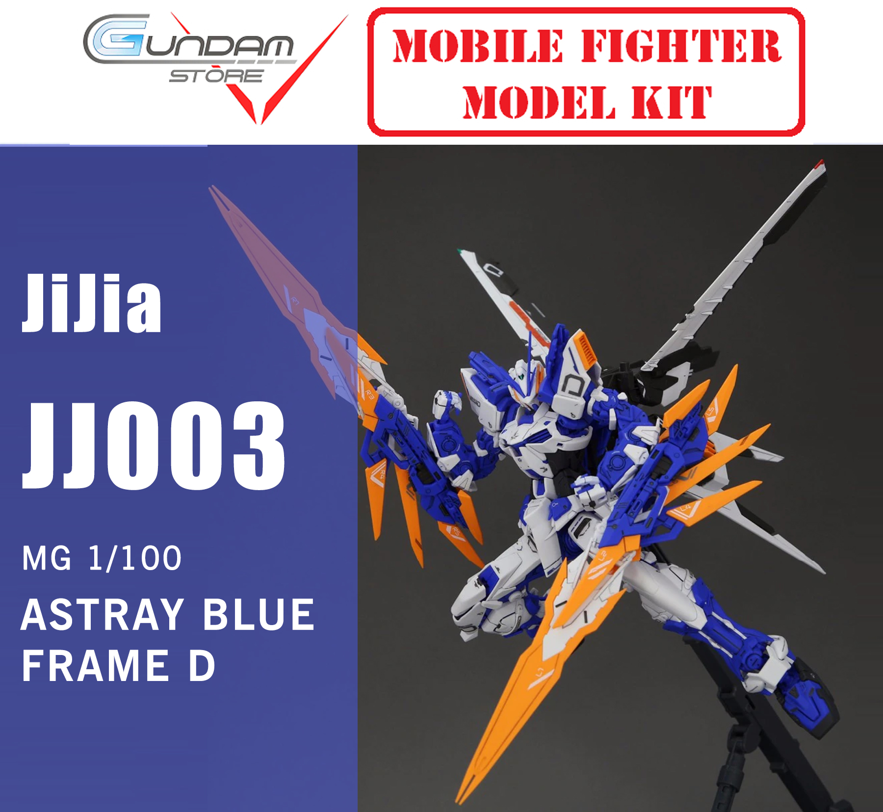 Mô Hình Gundam MG Astray Blue Frame D JiJia (Tặng Base) SEED 1/100 Master Grade Đồ Chơi Lắp Ráp Anime