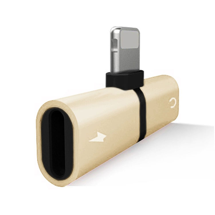 Đầu chuyển đổi từ 1 cổng Lightning sang 2 cổng Lightning bộ chuyển đổi hỗ trợ tai nghe và sạc Ip7/7 plus và 8/8 plus