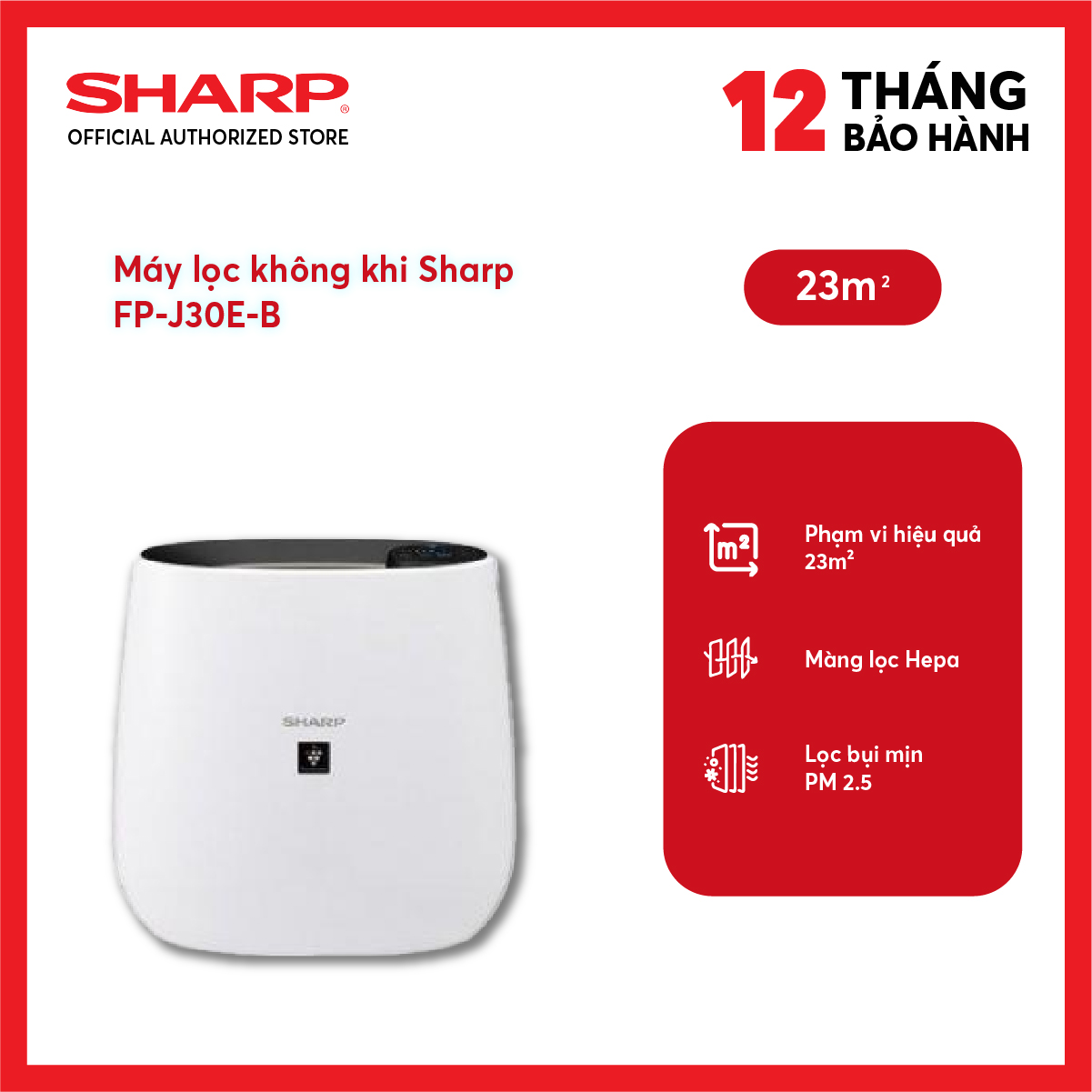 Máy lọc không khí Sharp FP-J30E-B 50W