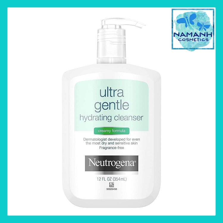 Sữa rửa mặt cho da khô, nhạy cảm Neutrogena Ultra Gentle Hydrating Daily Cleanser Creamy Formula 354ml