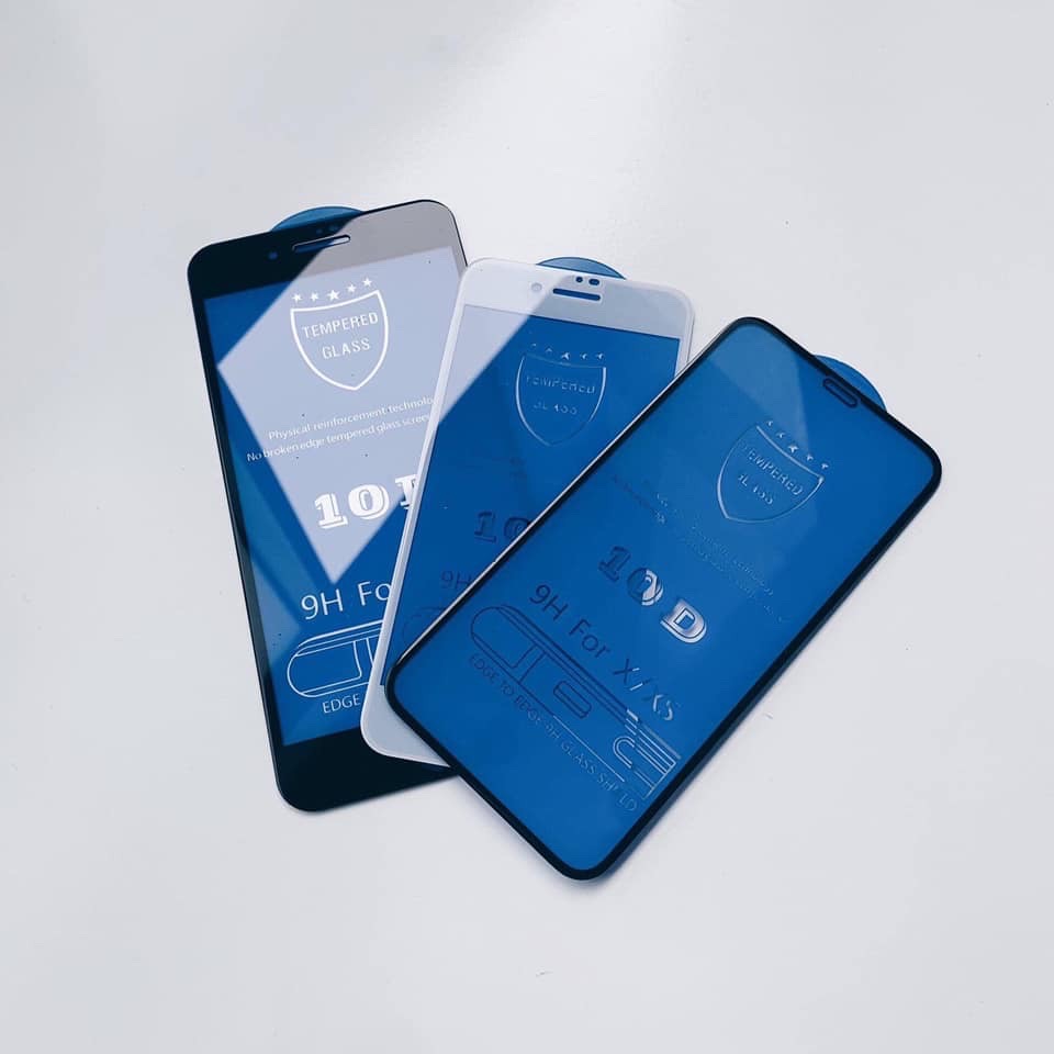[Loại Xịn] Kính Cường Lực IPhone 10D Bóng Full Màn
