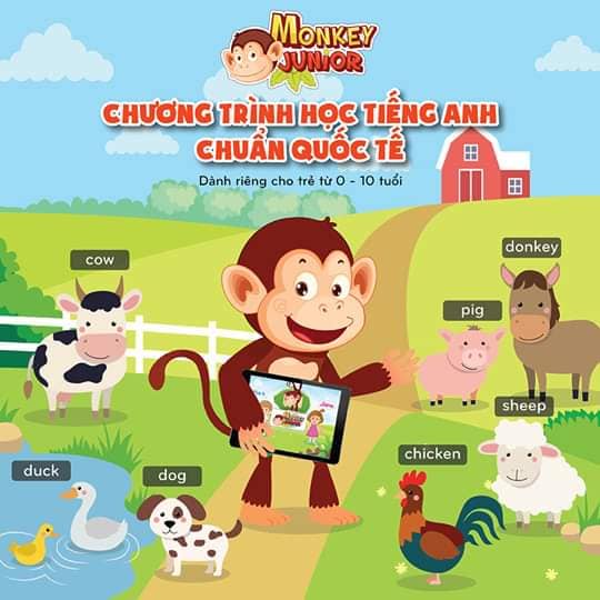 Monkey Junior gói 2 năm - Phần mềm đa ngôn ngữ cho trẻ em